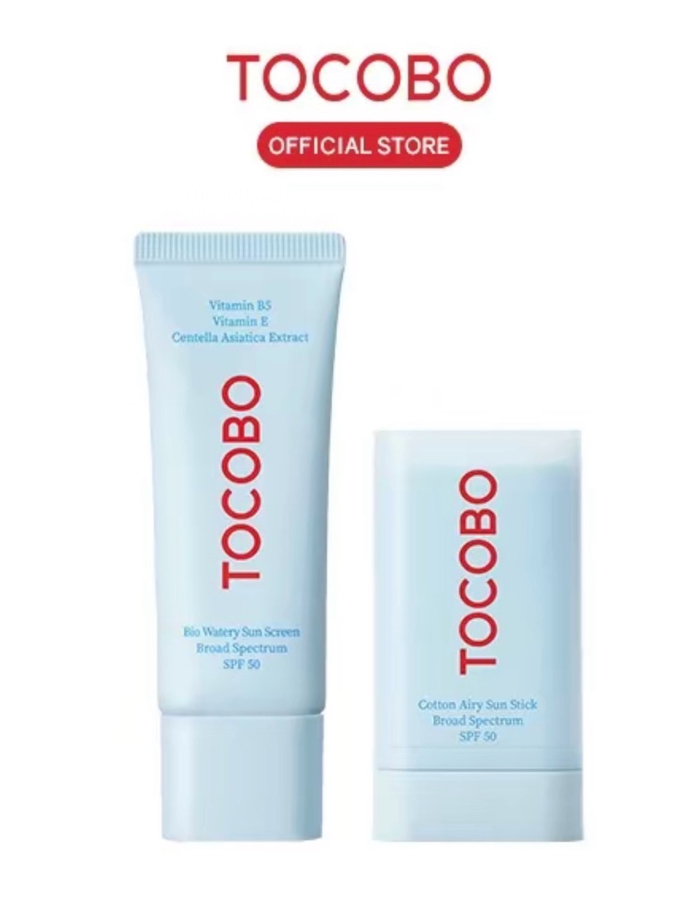 Tocobo Cotton Airy Sun Stick + Sunscreen Set - Duo